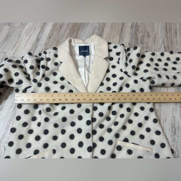 ModCloth Wool Salient Polka Dot Wool Blend Coat in Grey and White - Size 1x - Picture 12 of 16